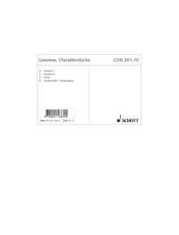 Character pieces GeWV 131